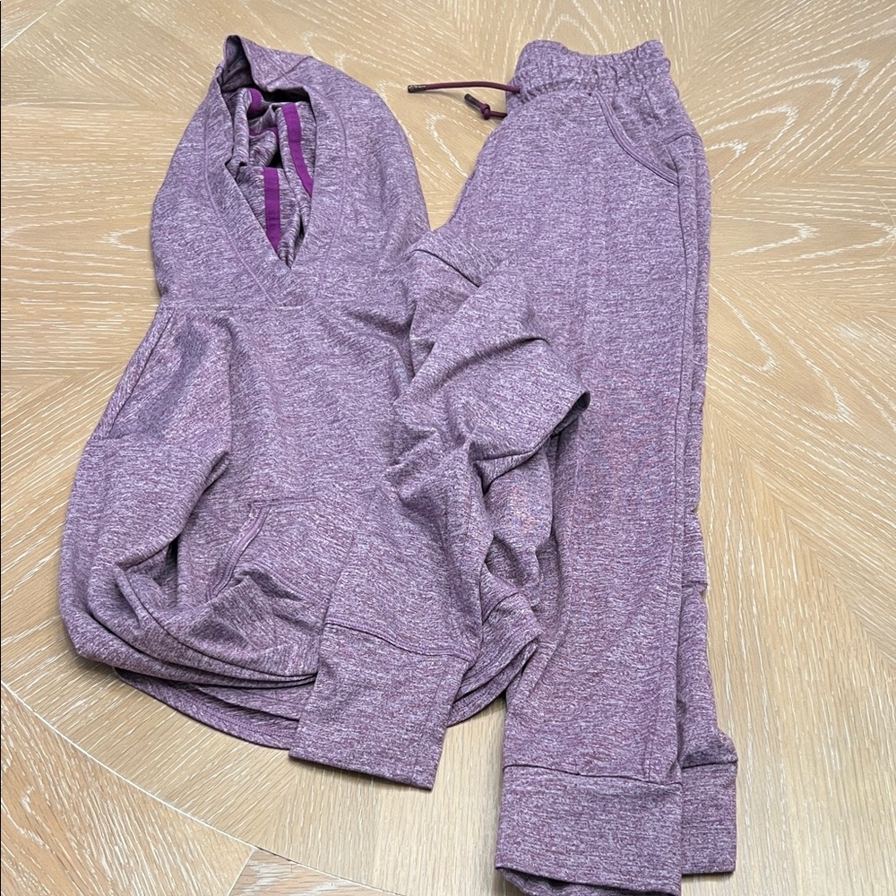 All in Motion Lavender Hoodie and Jogger Set